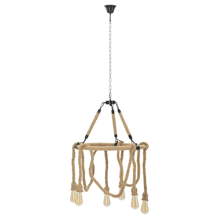 Lampa wisząca ROPE CIRCLE Ø 64x90 cm